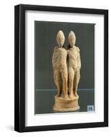 Terracotta Figurine Representing Castor and Pollux from Kharayeb-null-Framed Giclee Print