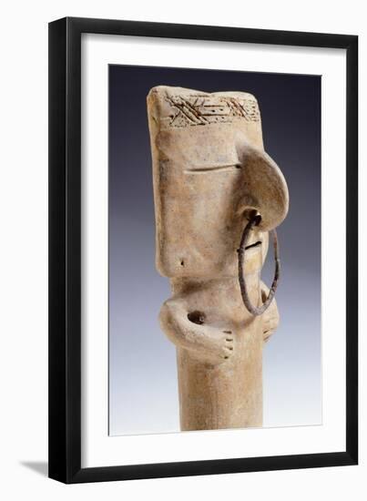 Terracotta Figurines Originating from Colombia. Detail of the Upper Part-null-Framed Giclee Print