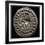 Terracotta plaque showing a war elephant. Artist: Unknown-Unknown-Framed Giclee Print