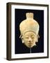 Terracotta Polychrome Head of a Woman, Artifact Originating from Jama-Coaque-null-Framed Giclee Print