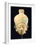 Terracotta Polychrome Head of a Woman, Artifact Originating from Jama-Coaque-null-Framed Giclee Print