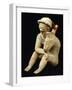 Terracotta Polychrome Whistle Vase known as the Thinker, Artifact Originating from Bahia-null-Framed Giclee Print