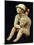 Terracotta Polychrome Whistle Vase known as the Thinker, Artifact Originating from Bahia-null-Mounted Giclee Print