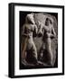 Terracotta Relief Depicting Boxing Fight-null-Framed Giclee Print