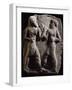 Terracotta Relief Depicting Boxing Fight-null-Framed Giclee Print