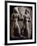 Terracotta Relief Depicting Boxing Fight-null-Framed Giclee Print