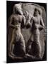 Terracotta Relief Depicting Boxing Fight-null-Mounted Giclee Print