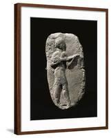 Terracotta Relief Depicting Musician Artefact from Larsa, Iraq-null-Framed Giclee Print