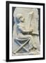 Terracotta Relief of Harpist-null-Framed Premium Photographic Print