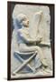 Terracotta Relief of Harpist-null-Framed Premium Photographic Print