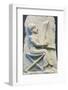 Terracotta Relief of Harpist-null-Framed Photographic Print