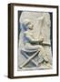 Terracotta Relief of Harpist-null-Framed Photographic Print