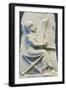 Terracotta Relief of Harpist-null-Framed Photographic Print