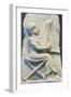 Terracotta Relief of Harpist-null-Framed Photographic Print