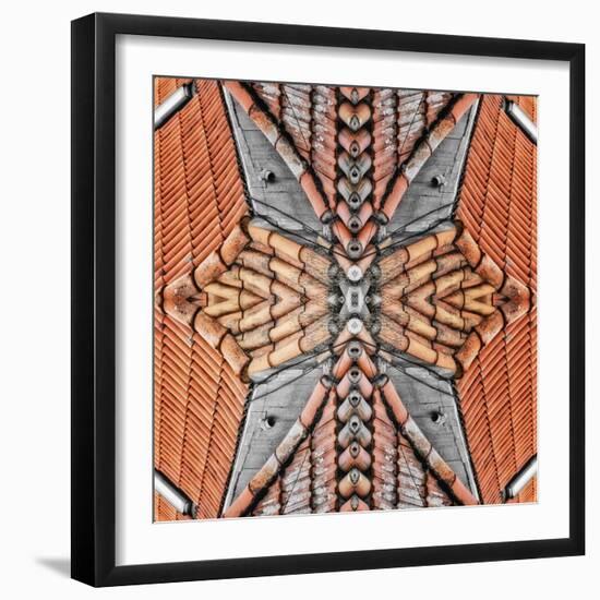 Terracotta Roofs, 2015-Ant Smith-Framed Giclee Print