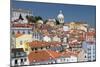 Terracotta Roofs and Ancient Dome Seen from Miradouro Alfama One of Many Viewpoints of Lisbon-Roberto Moiola-Mounted Photographic Print