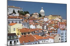 Terracotta Roofs and Ancient Dome Seen from Miradouro Alfama One of Many Viewpoints of Lisbon-Roberto Moiola-Mounted Photographic Print