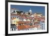 Terracotta Roofs and Ancient Dome Seen from Miradouro Alfama One of Many Viewpoints of Lisbon-Roberto Moiola-Framed Photographic Print