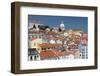 Terracotta Roofs and Ancient Dome Seen from Miradouro Alfama One of Many Viewpoints of Lisbon-Roberto Moiola-Framed Photographic Print