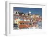 Terracotta Roofs and Ancient Dome Seen from Miradouro Alfama One of Many Viewpoints of Lisbon-Roberto Moiola-Framed Photographic Print