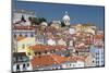 Terracotta Roofs and Ancient Dome Seen from Miradouro Alfama One of Many Viewpoints of Lisbon-Roberto Moiola-Mounted Photographic Print