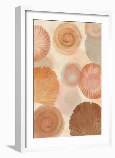 Terracotta Shells II-Flora Kouta-Framed Art Print