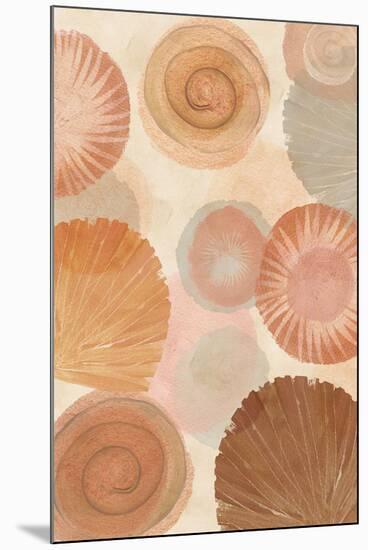 Terracotta Shells II-Flora Kouta-Mounted Art Print