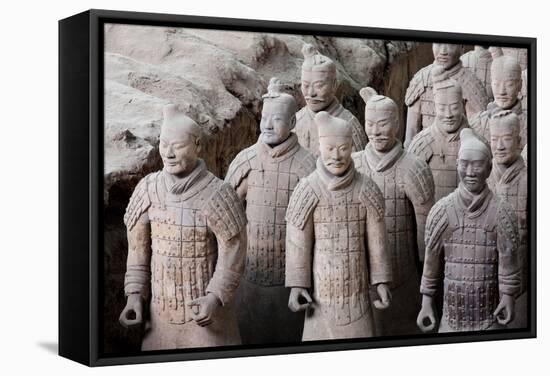 Terracotta Soldiers at Qin Shi Huangdi Tomb-null-Framed Stretched Canvas