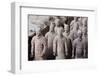 Terracotta Soldiers at Qin Shi Huangdi Tomb-null-Framed Premium Photographic Print