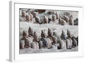 Terracotta Soldiers at Qin Shi Huangdi Tomb-null-Framed Photographic Print