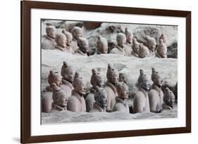 Terracotta Soldiers at Qin Shi Huangdi Tomb-null-Framed Photographic Print