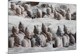 Terracotta Soldiers at Qin Shi Huangdi Tomb-null-Mounted Photographic Print