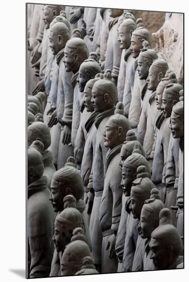 Terracotta Soldiers at Qin Shi Huangdi Tomb-null-Mounted Photographic Print