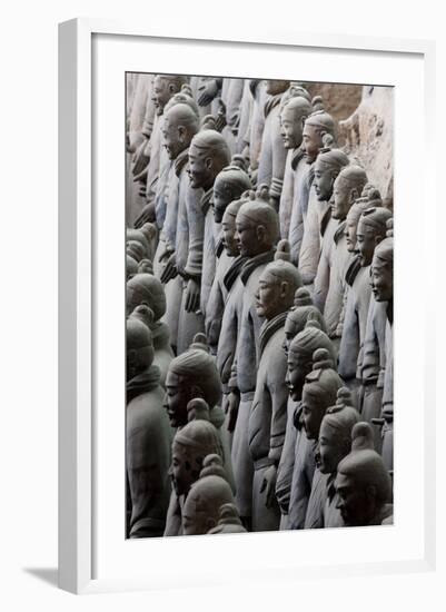 Terracotta Soldiers at Qin Shi Huangdi Tomb-null-Framed Photographic Print