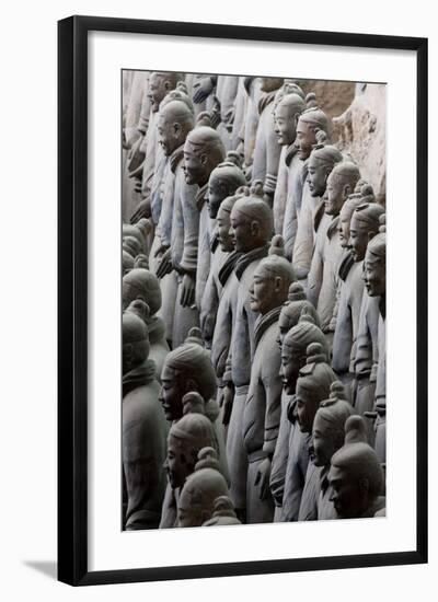 Terracotta Soldiers at Qin Shi Huangdi Tomb-null-Framed Photographic Print