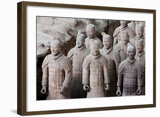 Terracotta Soldiers at Qin Shi Huangdi Tomb-null-Framed Photographic Print