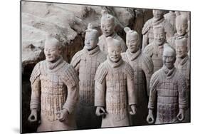 Terracotta Soldiers at Qin Shi Huangdi Tomb-null-Mounted Photographic Print