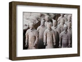 Terracotta Soldiers at Qin Shi Huangdi Tomb-null-Framed Photographic Print