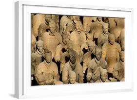 Terracotta Soldiers UNESCO World Heritage Site-Darrell Gulin-Framed Photographic Print