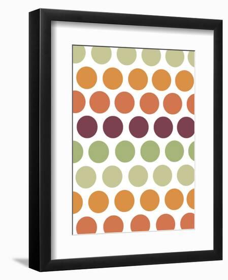 Terracotta Spots-Denise Duplock-Framed Art Print