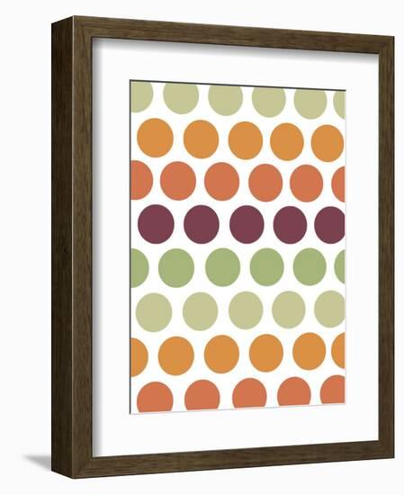 Terracotta Spots-Denise Duplock-Framed Art Print