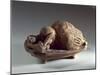 Terracotta Statue known as the "Sleeping Lady" from the Hal-Saflieni Hypogeum at Paola-null-Mounted Giclee Print