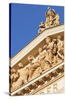 Terracotta Statues Adorn the Upper Main Facade of the Musikverein (1866-9) Karlsplatz Austria-Julian Castle-Stretched Canvas