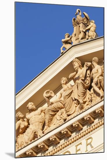 Terracotta Statues Adorn the Upper Main Facade of the Musikverein (1866-9) Karlsplatz Austria-Julian Castle-Mounted Photo