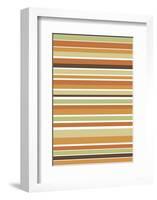 Terracotta Stripes-Denise Duplock-Framed Giclee Print