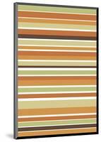 Terracotta Stripes-Denise Duplock-Mounted Giclee Print