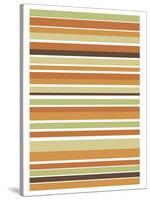 Terracotta Stripes-Denise Duplock-Stretched Canvas