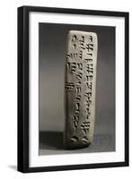 Terracotta Tablet Representing Alphabet, from Ugarit, Ras-Shamra, Syria, Copy-null-Framed Giclee Print