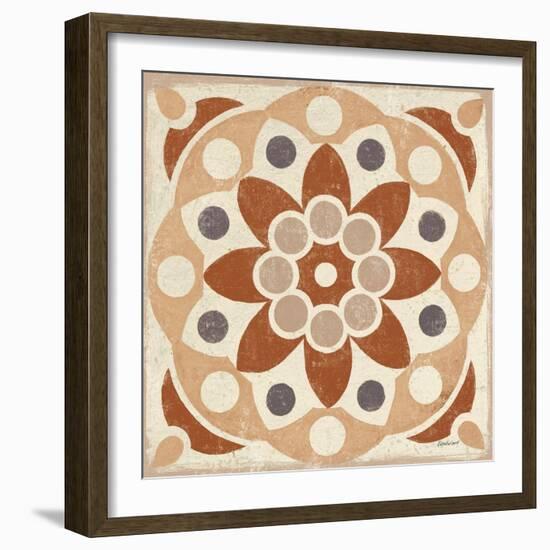 Terracotta Tile II-Kathrine Lovell-Framed Art Print