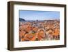 Terracotta tile rooftop view of Dubrovnik Old Town, UNESCO World Heritage Site, Dubrovnik, Dalmatia-Neale Clark-Framed Photographic Print